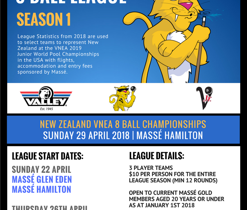 2018 JR VNEA 8 Ball League (UPDATED)