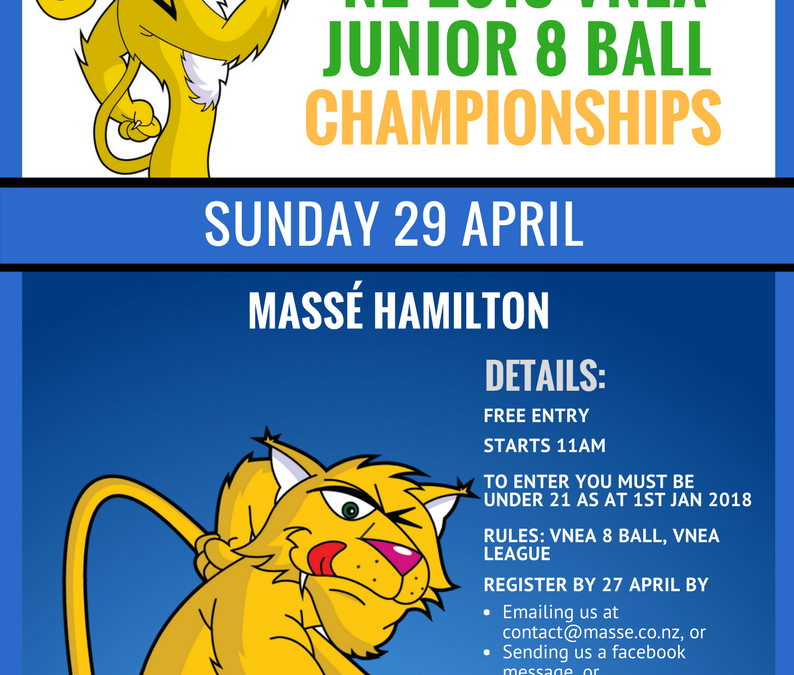NZ 8 Ball Champs Junior 2018